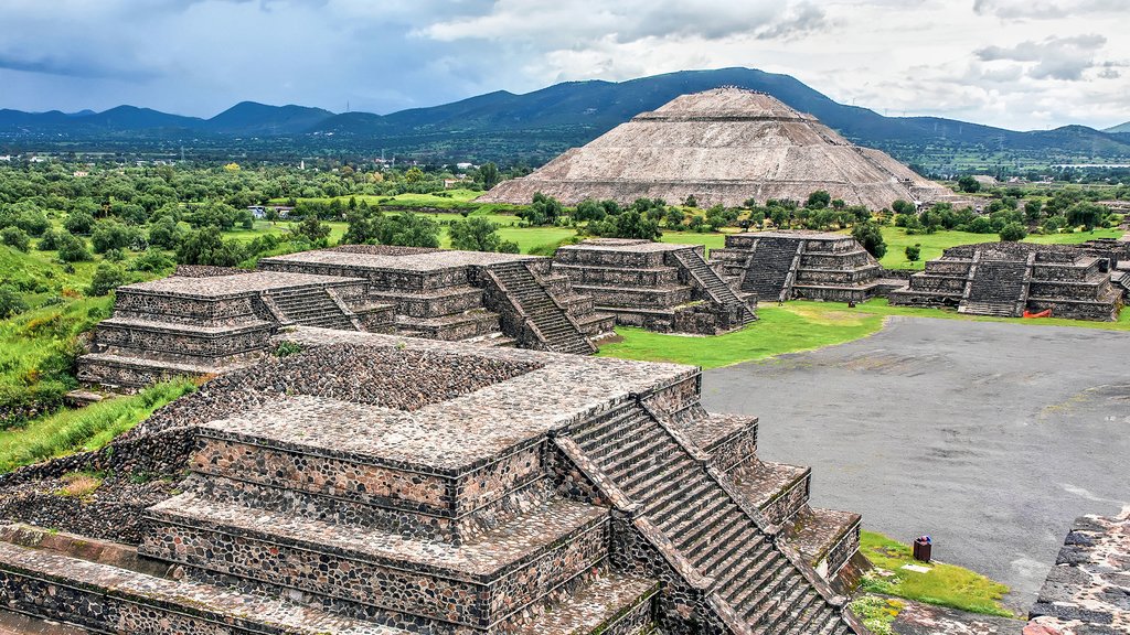 The pyramids at Teotihuacán, Mexico