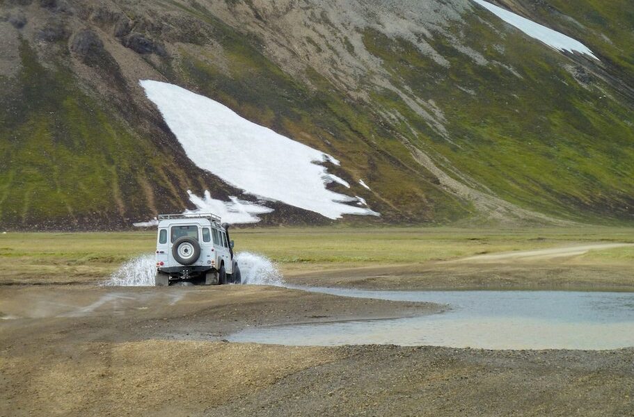 Off-road Vehicle In Iceland
