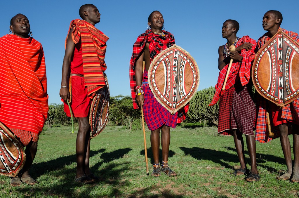 Maji Moto Maasai Cultural Camp Warrior training