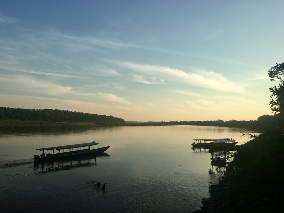 Sunset on the river
