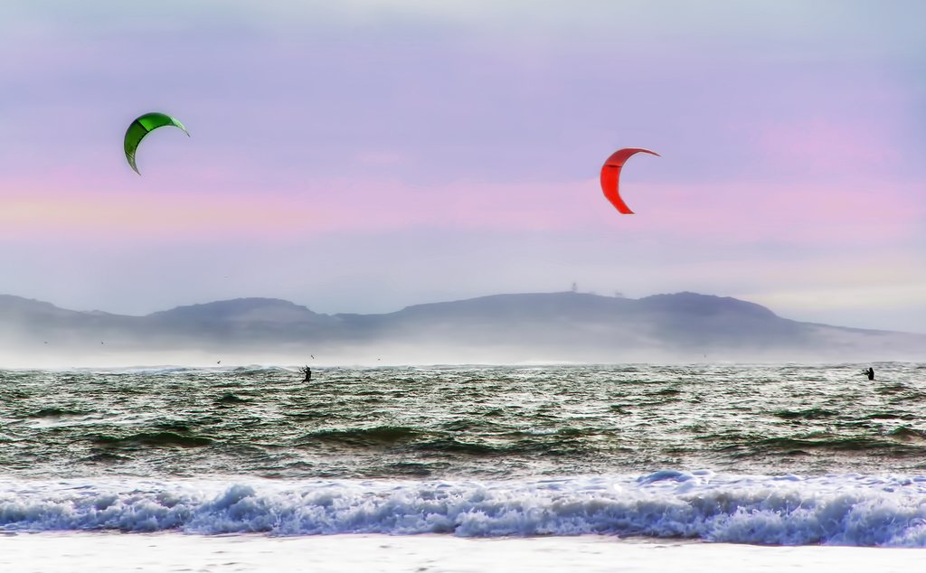 Kitesurfing in Essaouira, Morocco