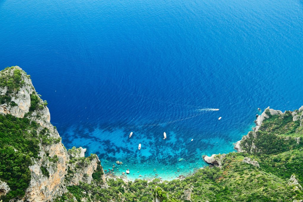 Island of Capri on the Amalfi Coast