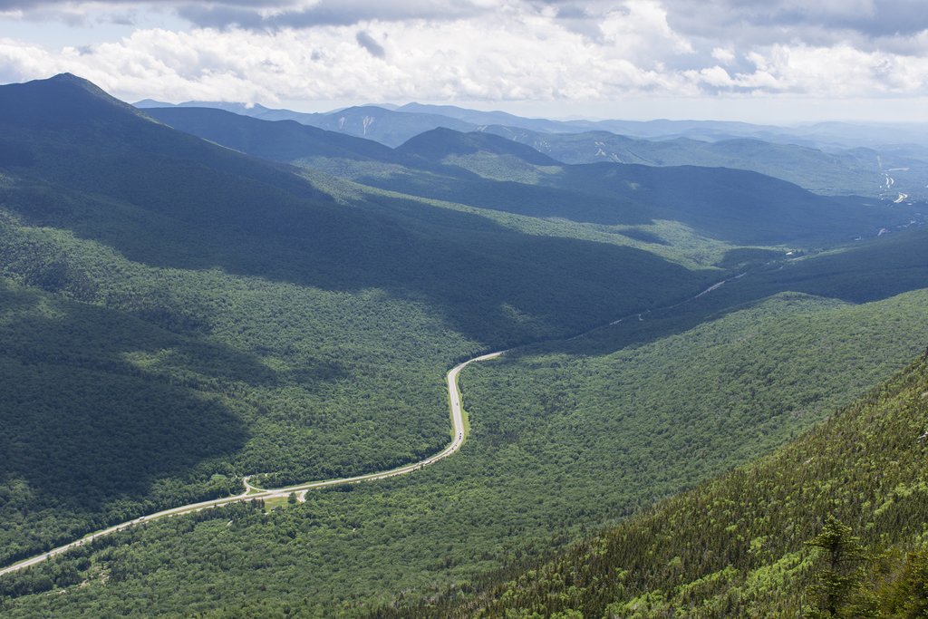 Franconia Notch in the White Mountains