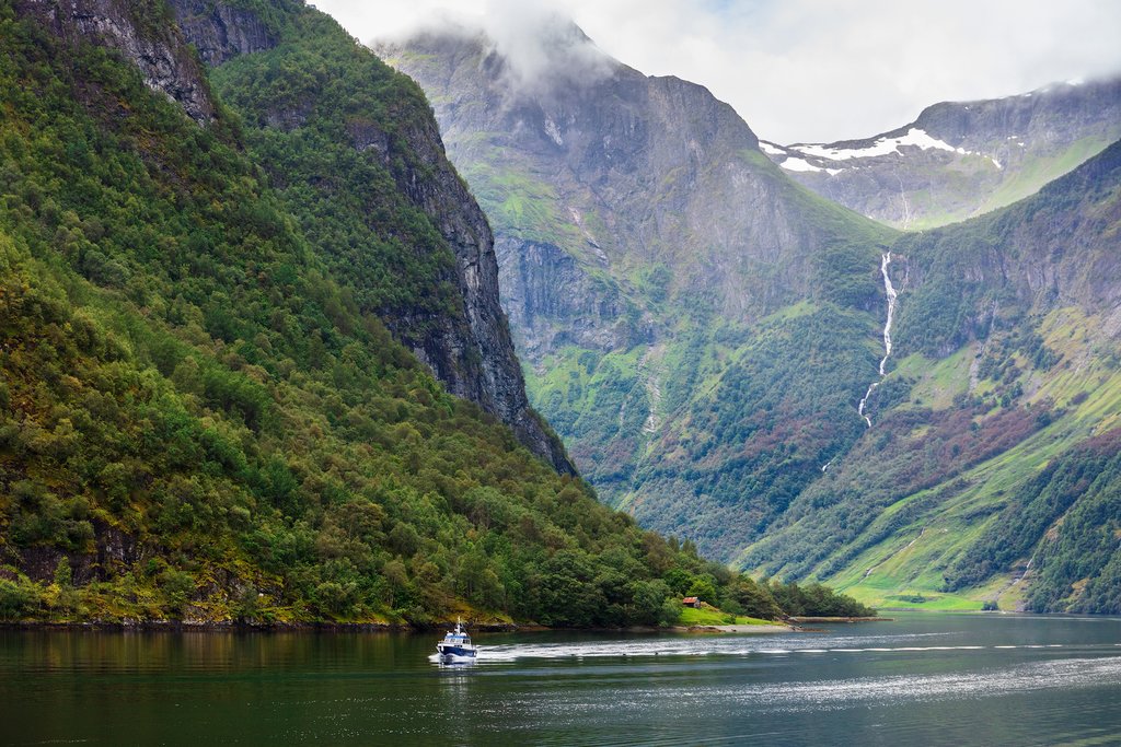 Ferry through the Sognefjord