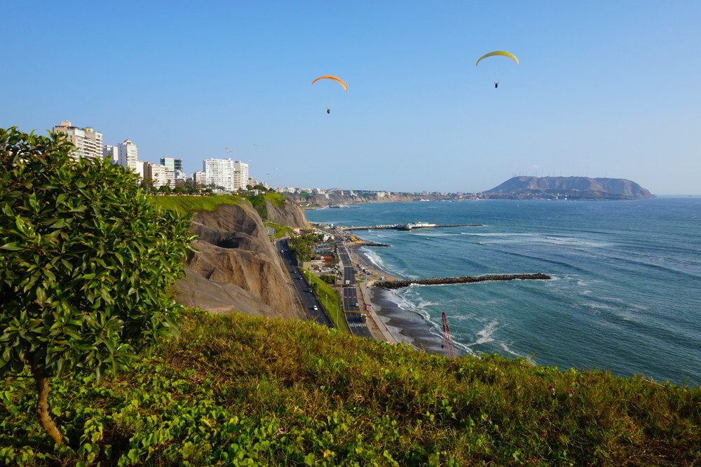 Located on the west coast of Peru, Lima boasts spectacular views of the Pacific Ocean