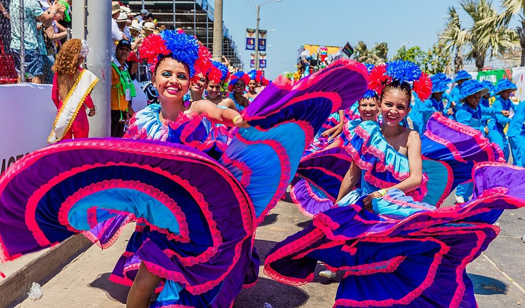Barranquilla , Colombia  - February 25, 2017 : people participat
