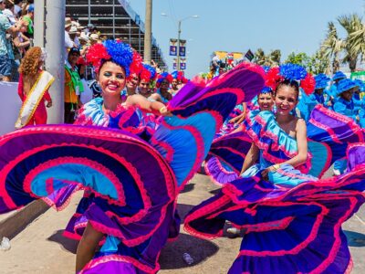 Barranquilla , Colombia  - February 25, 2017 : people participat
