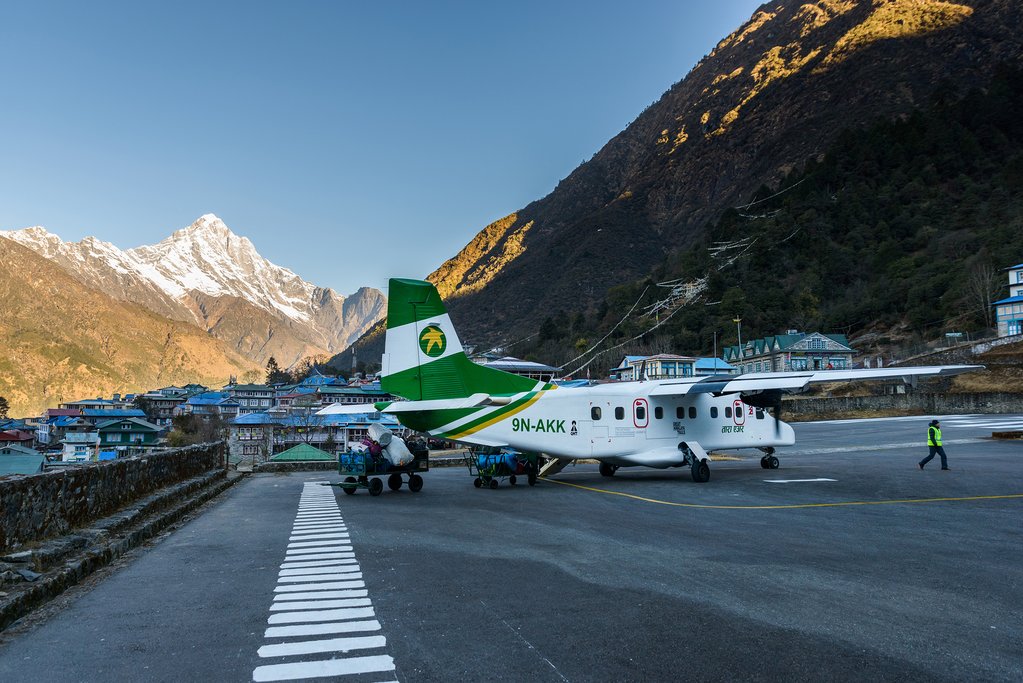 Plane in Lukla