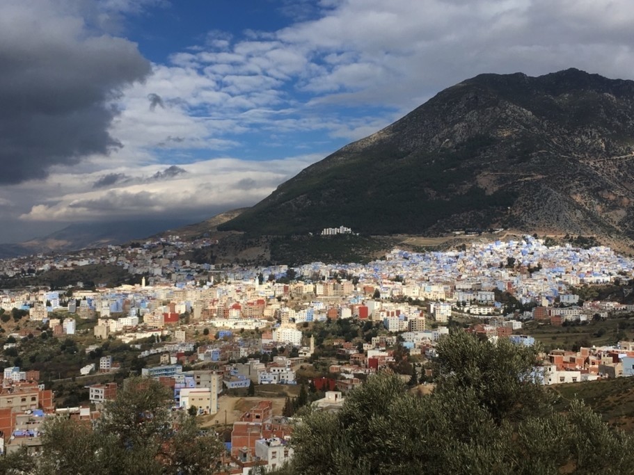 Village of Chefchaouen and the Rif Mountains