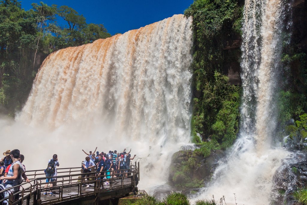 A popular photo op at Iguaz√∫ Falls
