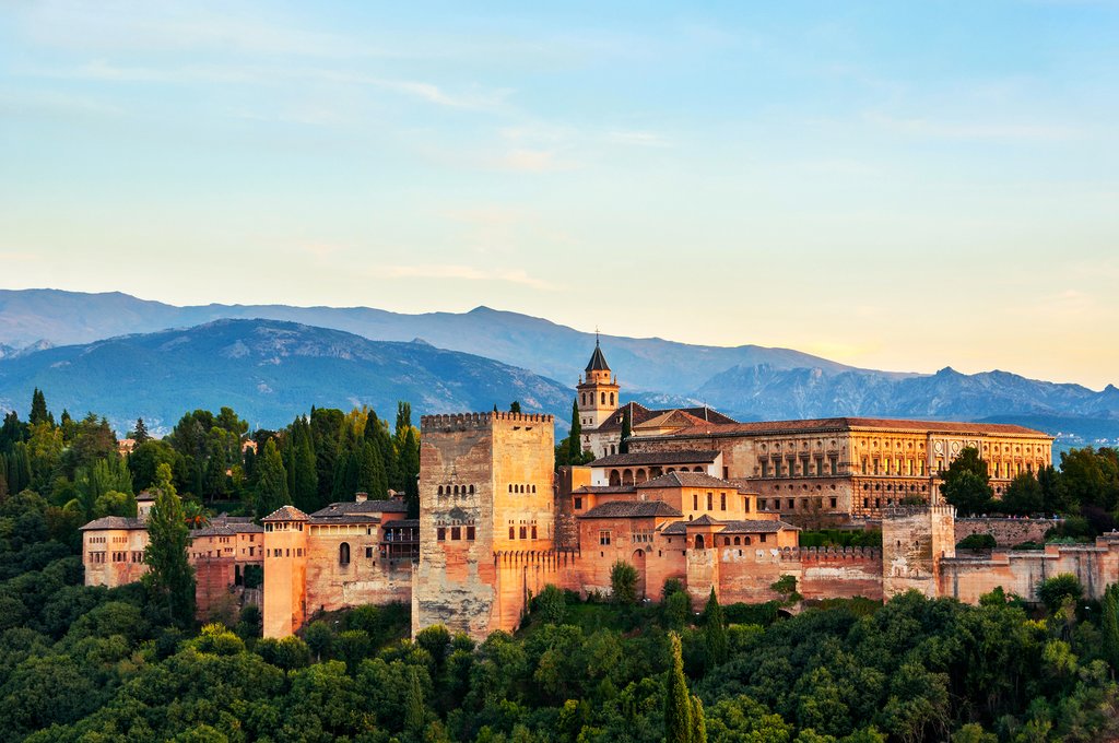 Aerial View of the Alhambra in Granada