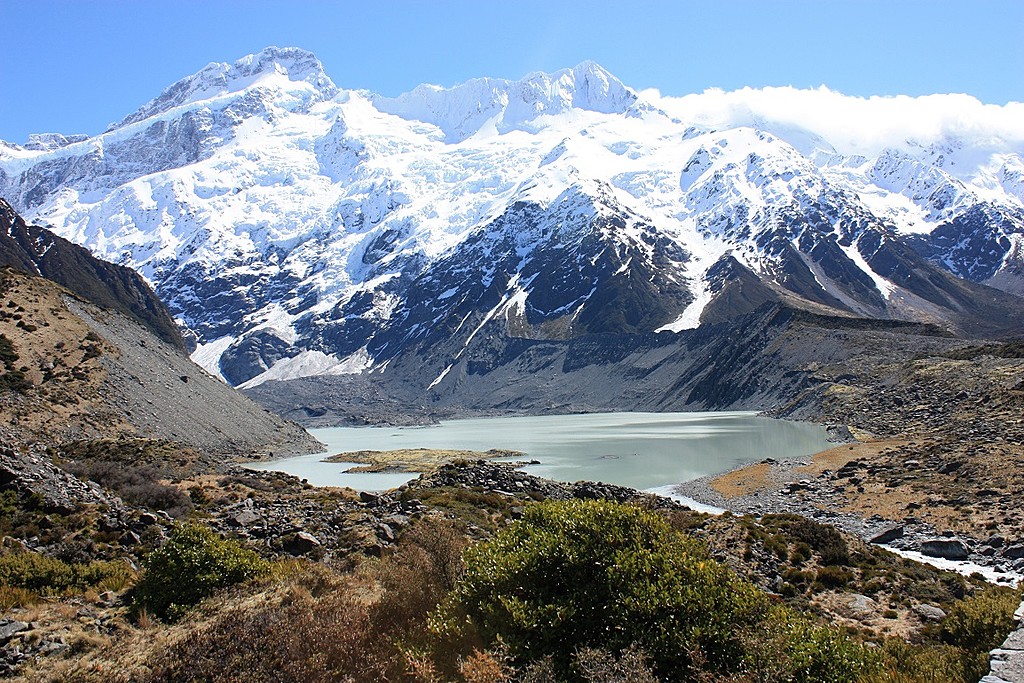 Hooker Lake near Mt. Cook