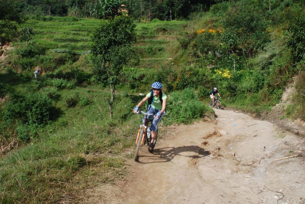 Riding down the scenic Himalayan Trails