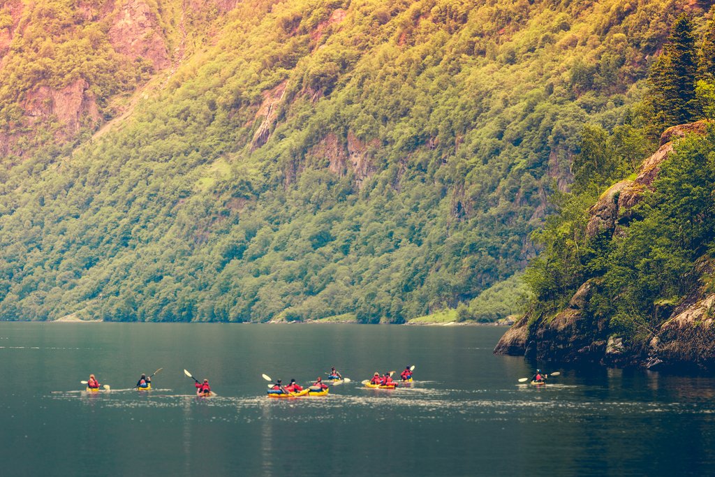 Kayaking in the Sognefjord