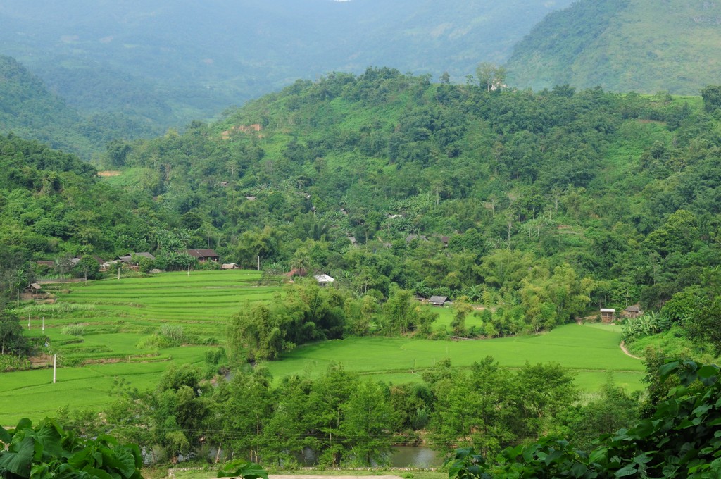 The countryside of northern Vietnam