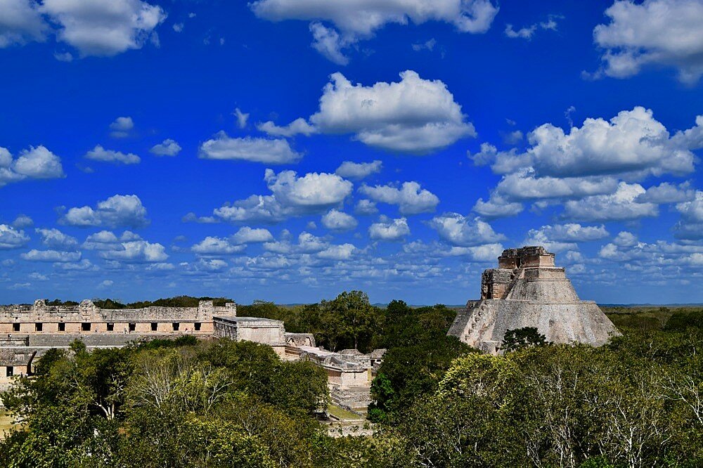 Views toward the ruins of Uxmal