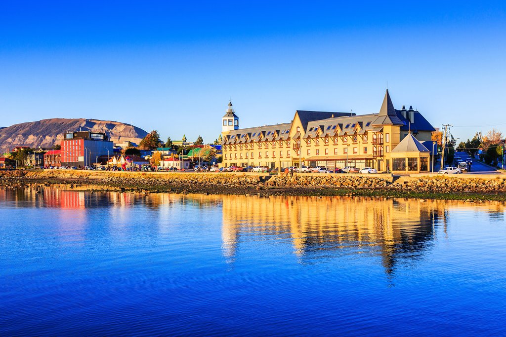 The waterfront in Puerto Natales