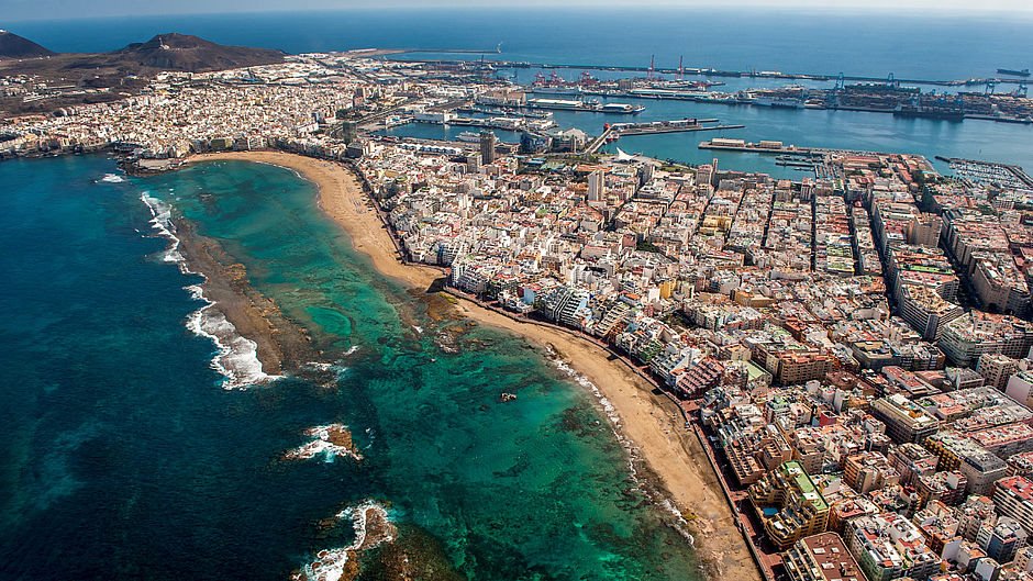 The Main Beach of Las Palmas, Gran Canaria