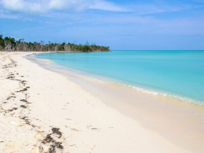 Secluded White Sand Beach In Cayo Levisa Island In Cuba