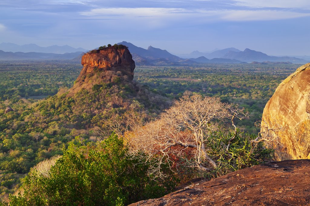 The dry forests and spectacular landscape make today's ride especially beautiful 