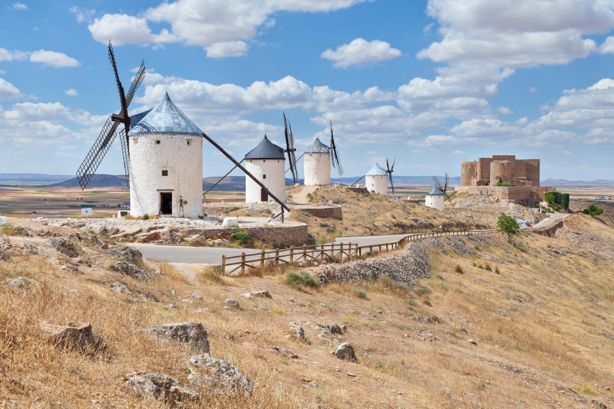 La Mancha's famous windmills