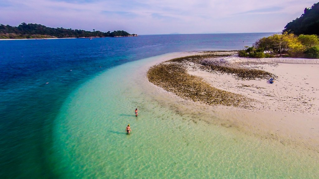 The shallow water is warm and inviting