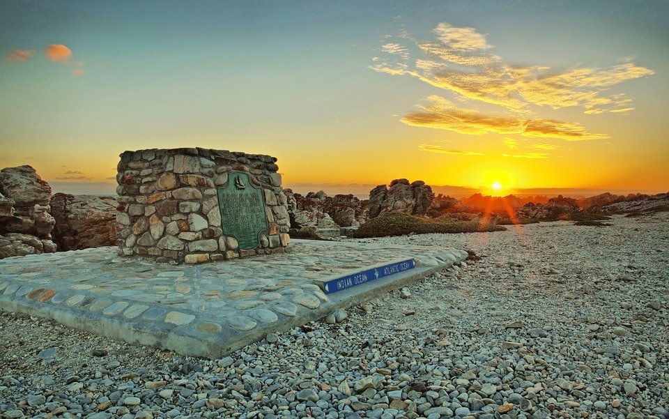 Cape Agulhas marking point