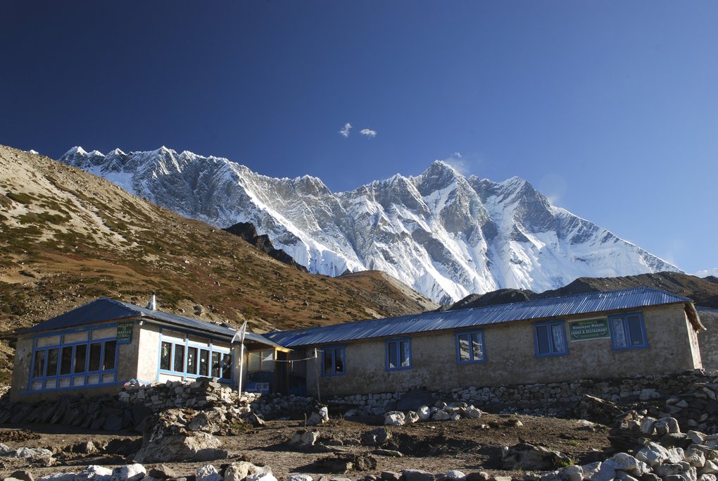 Chukhung village at the head of the Chukhung Valley