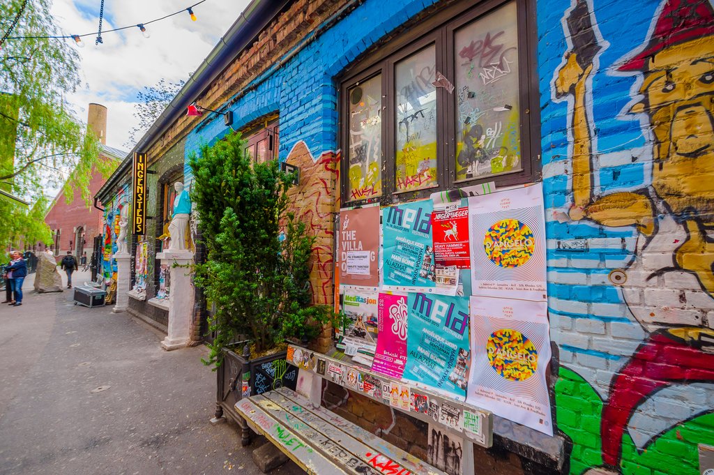 Look for street art in Olso's hip neighborhoods.