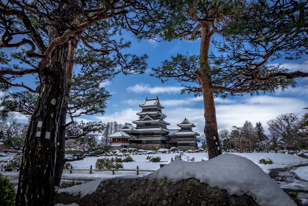 The 17th-century Matsumoto Castle.