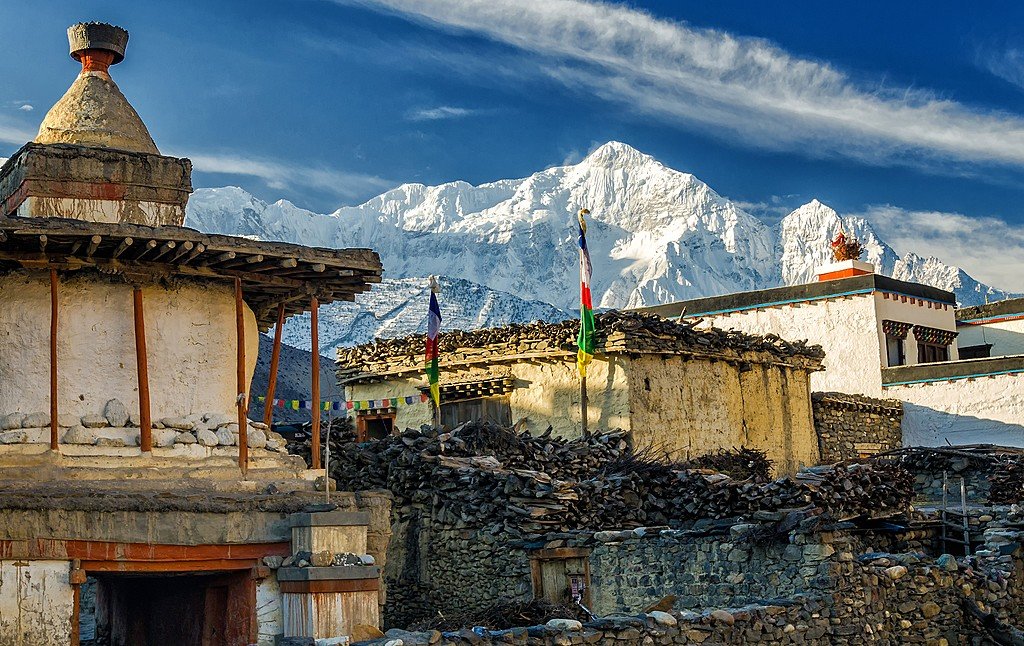 Ancient ruins and a storied stupa