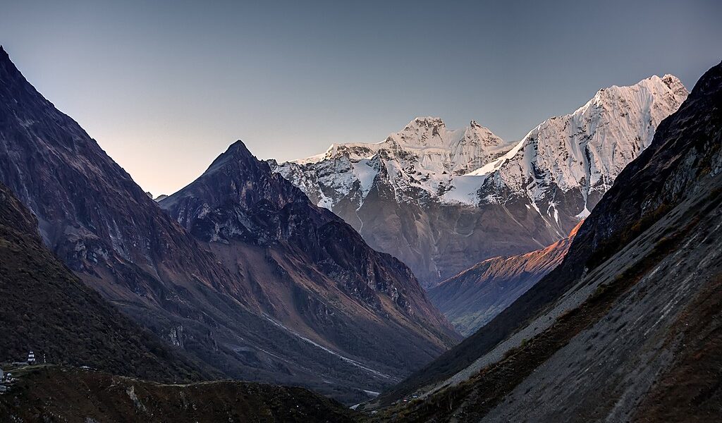 Valley On Manaslu Circuit Trek In Nepal