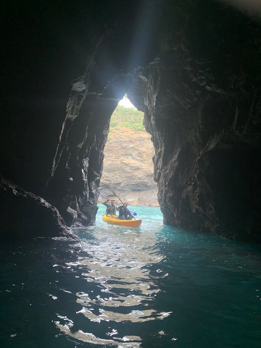 Sea cave exploration (courtesy of Kayak Mendocino)