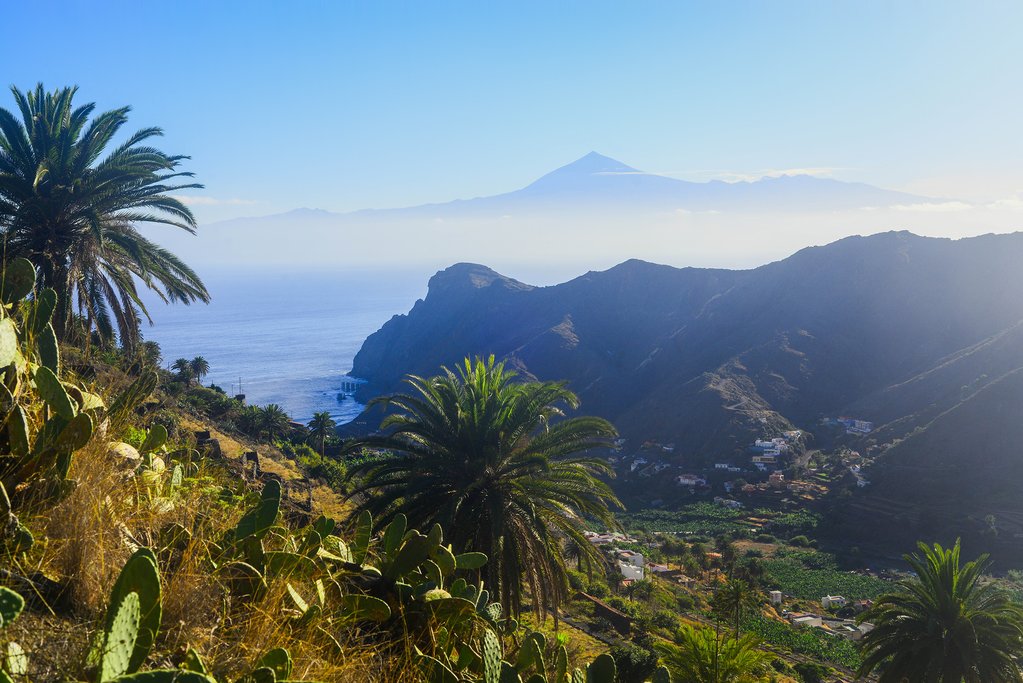 Views of Tenerife from La Gomera