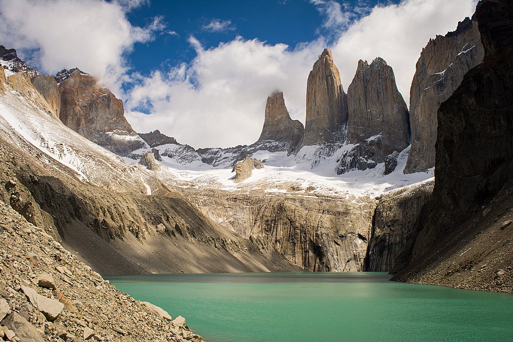 The base of the Paine Massif