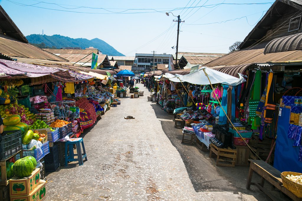 Local market in Kalaw