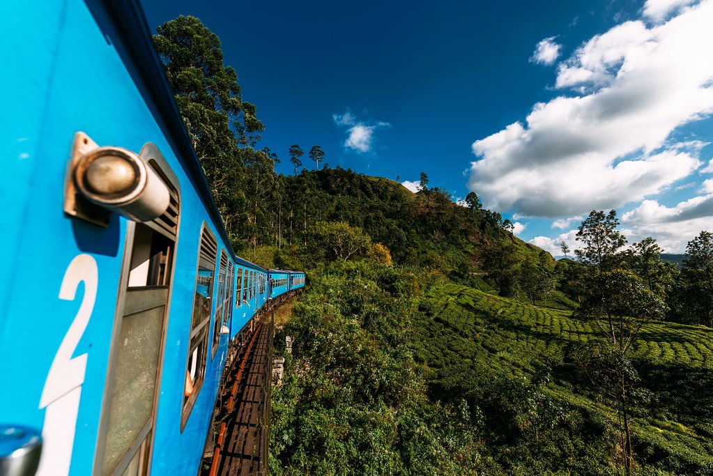 Take the scenic train ride from Nuwara Eliya to Kandy