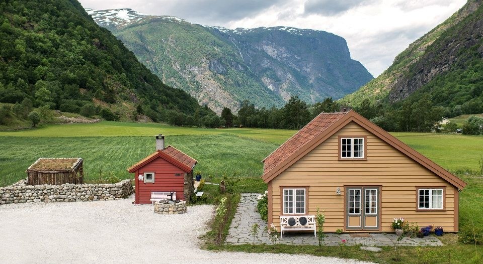 Farm view in Aurland