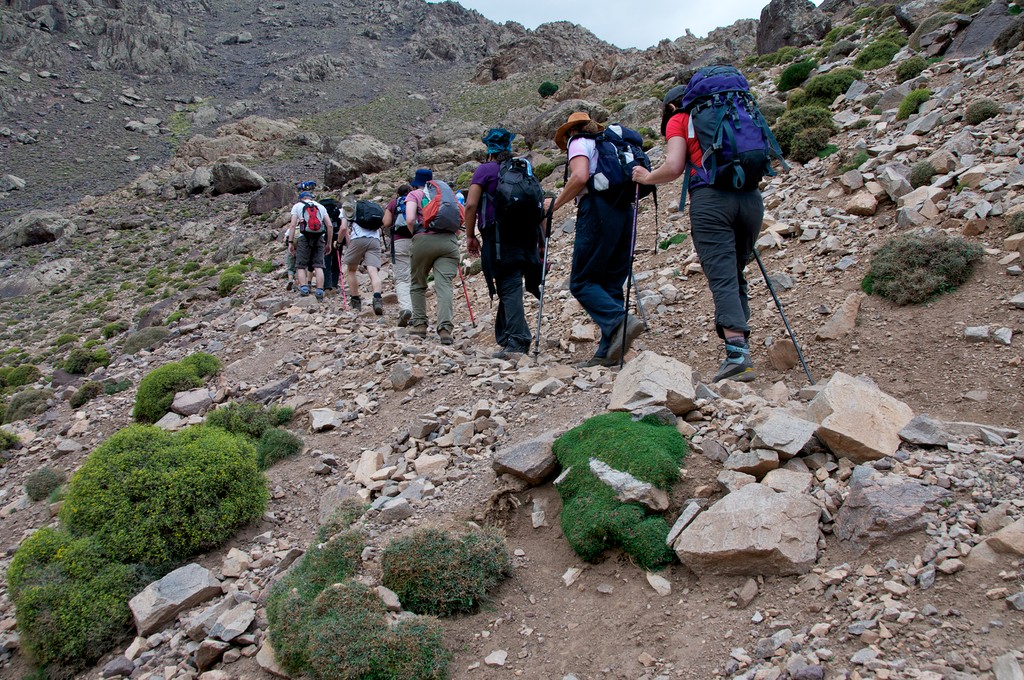 Hiking on Toubkal