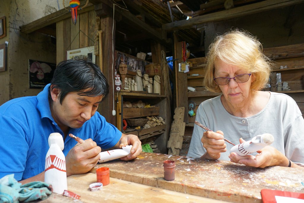 Miguel Harman's fascination with the ancient artifacts has led to a career in creating replicas