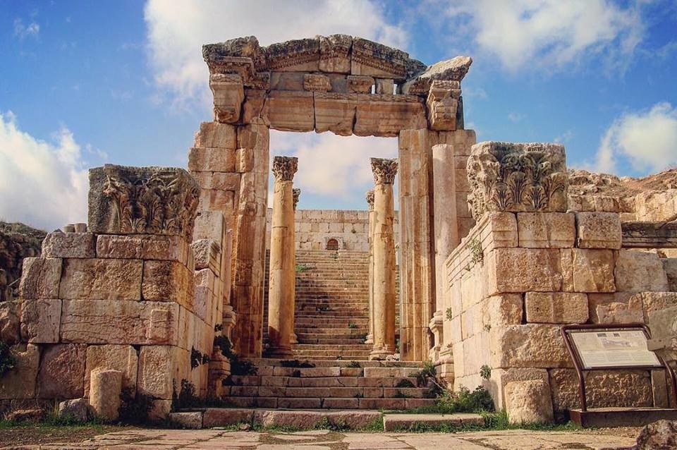 Roman ruins in Jerash