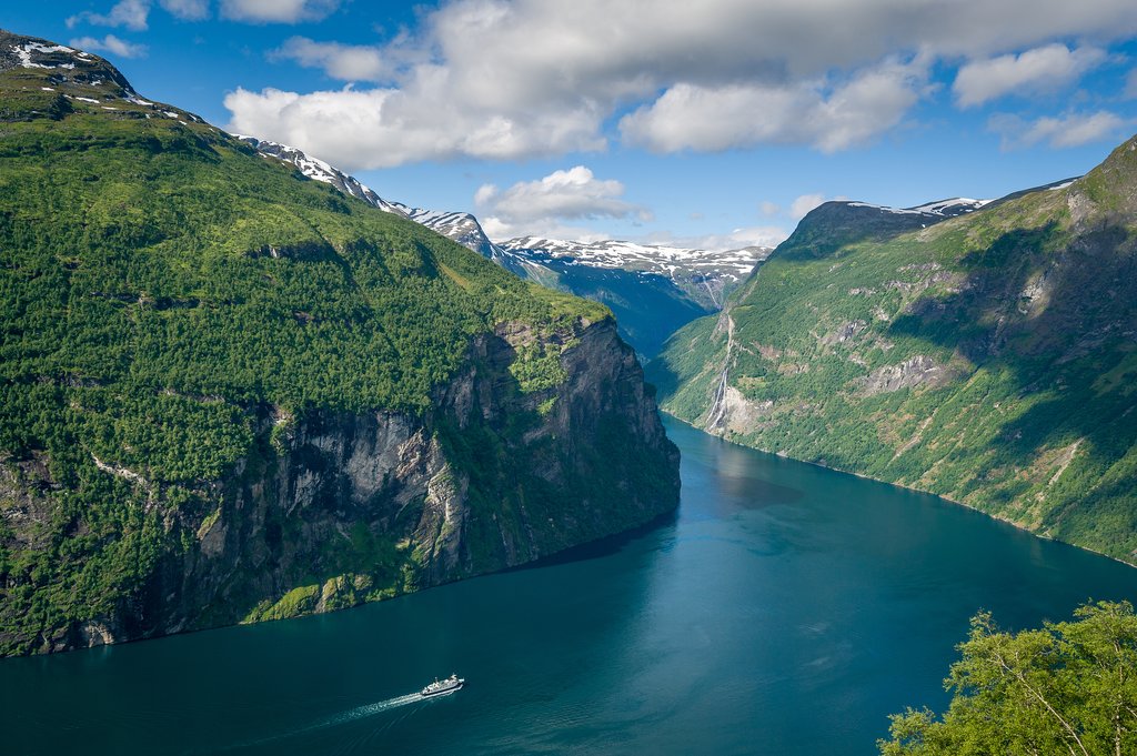 Take the car ferry through a UNESCO-protected fjord.