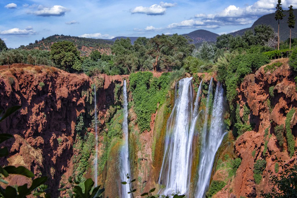 The waterfalls in Ouzoud