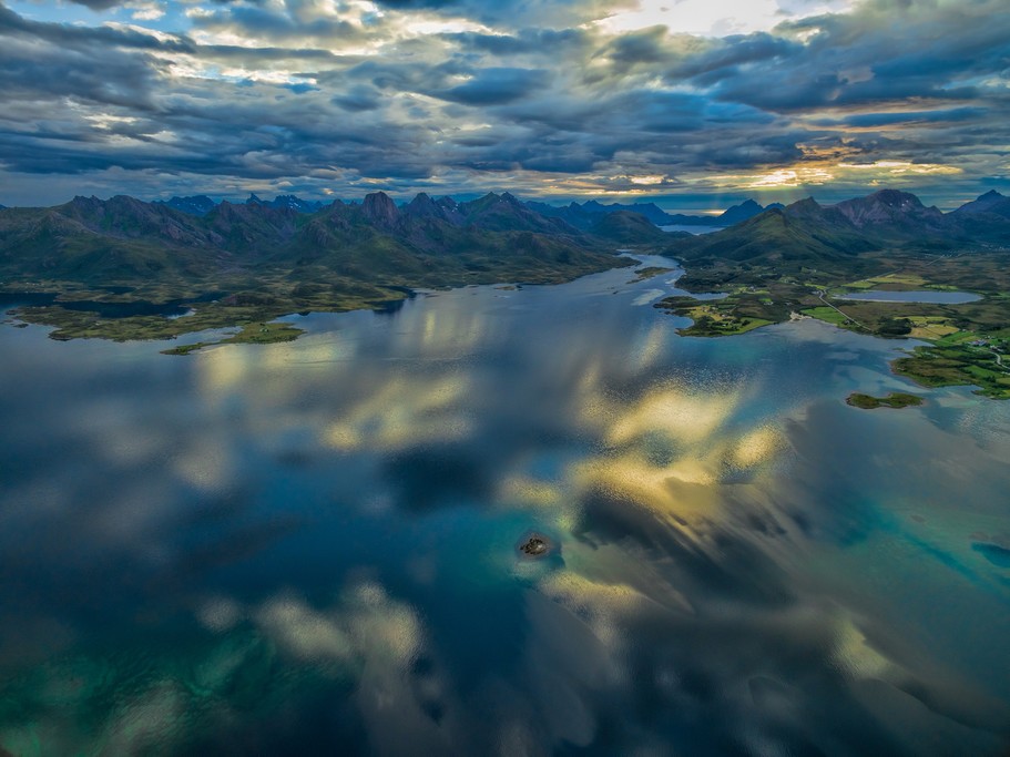 Aerial view of this lesser-visited region in Norway
