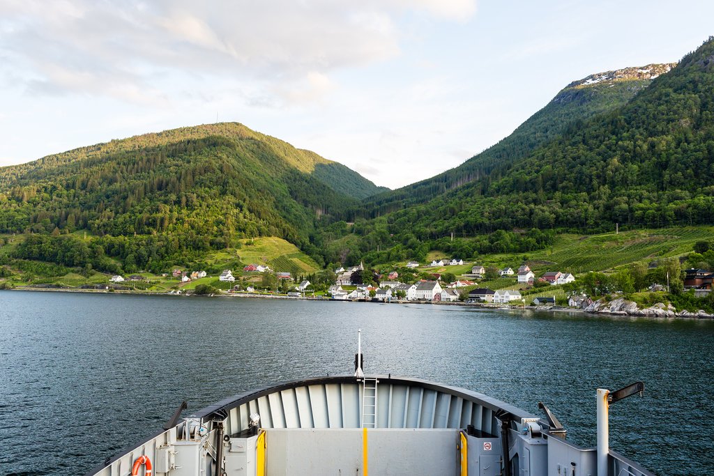 Ferry in the Hardangerfjord