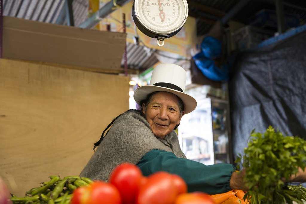 A food market in Cusco