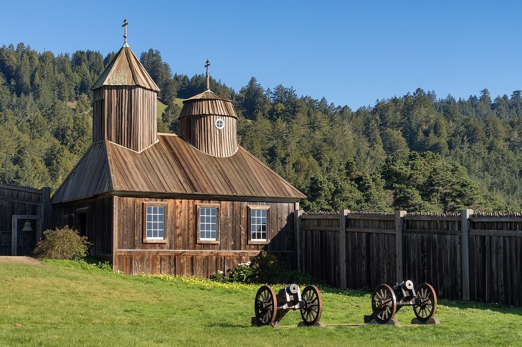Russian Chapel at Fort Ross (Photo courtesy of wikipedia)