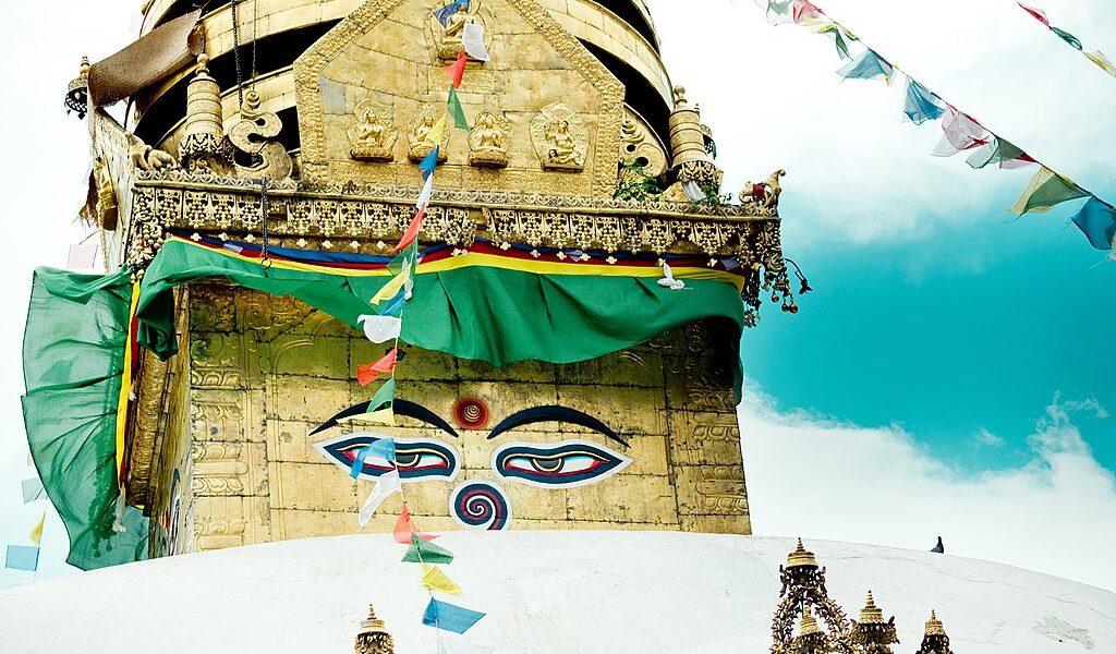 Swayambhunath Is An Ancient Religious Architecture Atop A Hill I