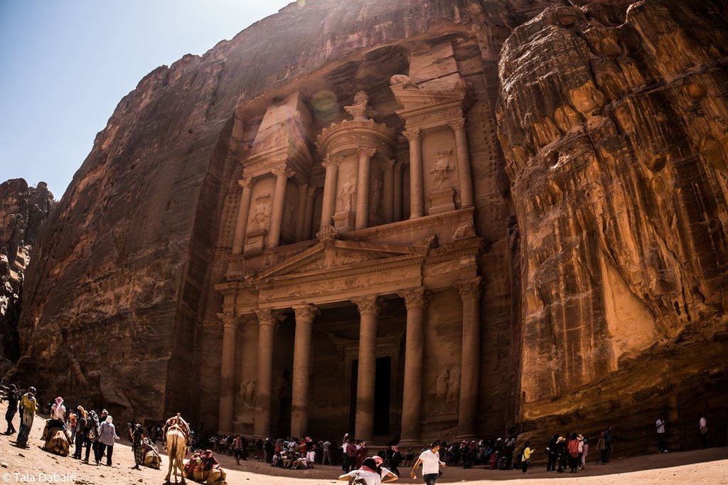 The ancient ruins of Petra