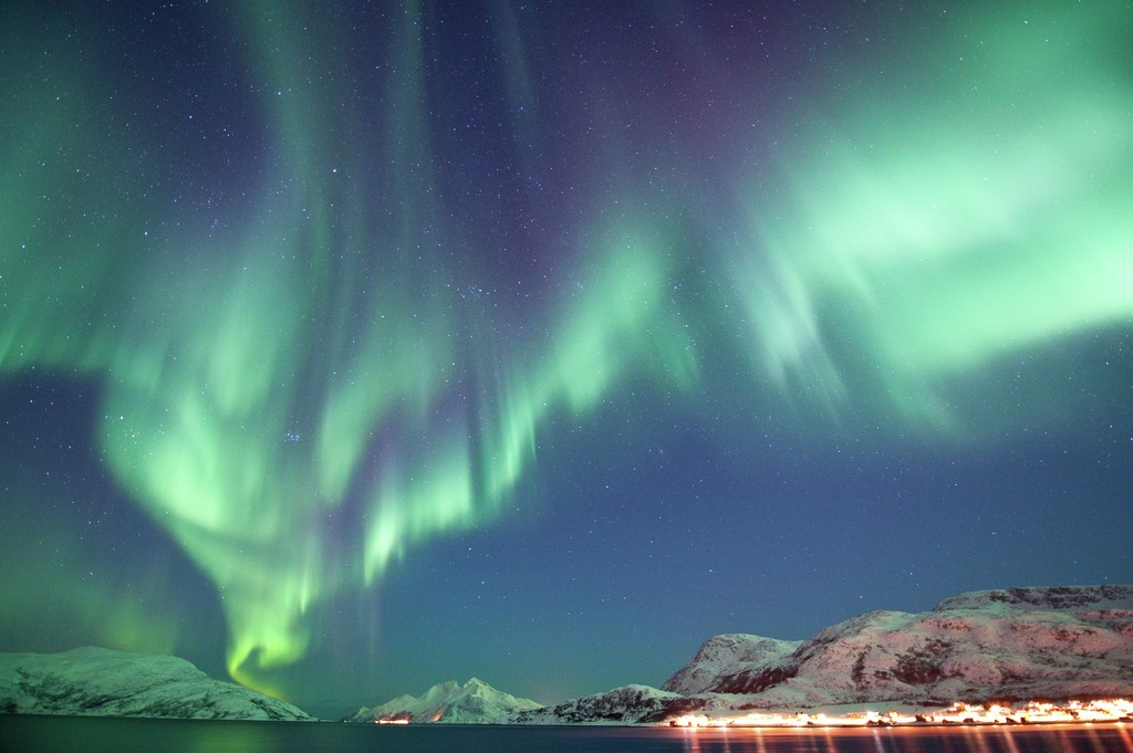 A view of the northern lights